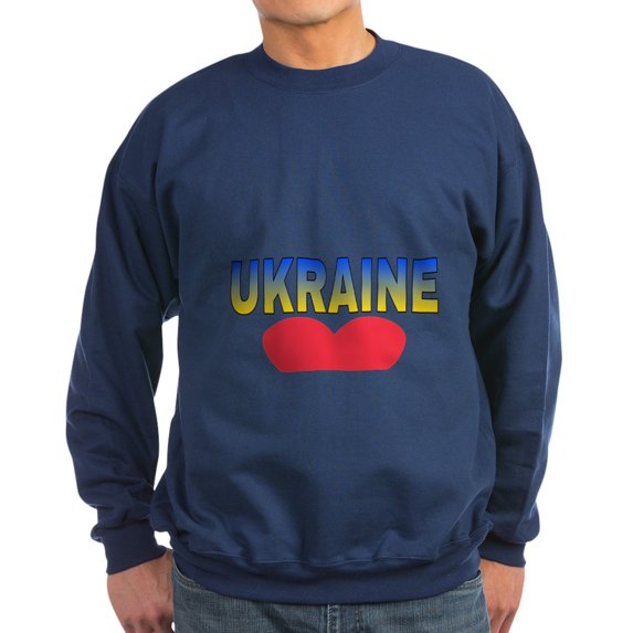 CafePress - UKRAINE ALWAYS Sweatshirt - Classic Crew Neck Sweatshirt