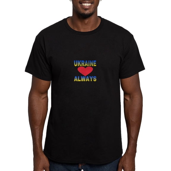 CafePress - UKRAINE ALWAYS T Shirt - Men's Fitted T-Shirt