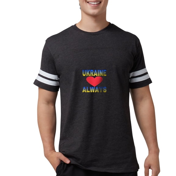 CafePress - UKRAINE ALWAYS T Shirt - Mens Football Shirt