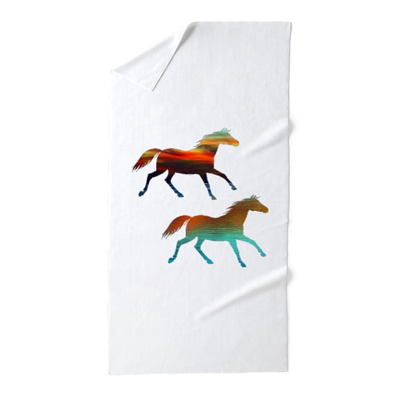 CafePress - UNBRIDDLED SPIRITS - Large Beach Towel, Soft 30"x60" Towel with Unique Design