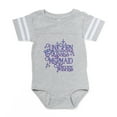 thumbnail image 1 of CafePress - UNICORN KISSES And MERMAID WISHES Baby Football Bo - Cute Infant Baby Football Bodysuit, 1 of 3