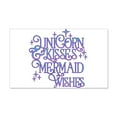 thumbnail image 1 of CafePress - UNICORN KISSES And MERMAID WISHES Wall Decal - 20x12 Wall Decal, 1 of 3