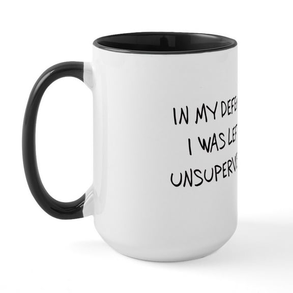 CafePress - UNSUPERVISED Large Mug - 15 oz Ceramic Large White Novelty Mug