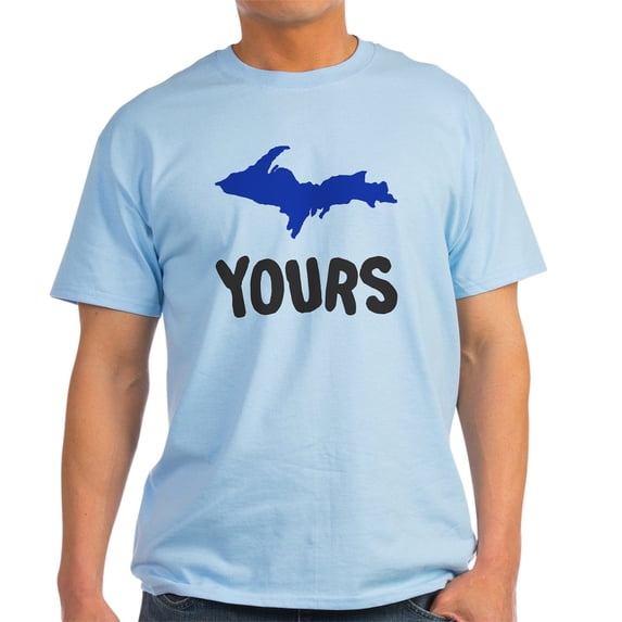 CafePress - UP Upper Peninsula Michigan Light T Shirt - Men's Classic Graphic T-Shirt