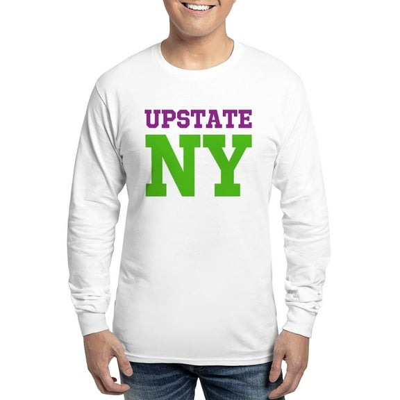 CafePress - UPSTATE NEW YORK (ATHLETIC) Long Sleeve T Shirt - Unisex Cotton Long Sleeve T-Shirt