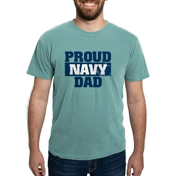 CafePress - US Navy Proud Navy Dad - Mens Comfort Colors Shirt