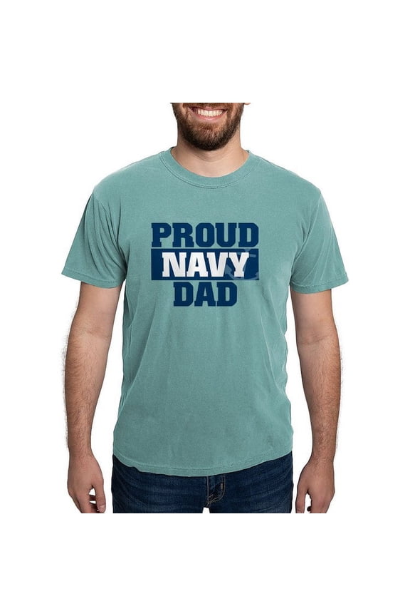 - US Navy Proud Navy Dad - Mens Comfort Colors Shirt
