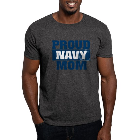 CafePress - US Navy Proud Navy Mom Dark T Shirt - Men's Classic Graphic Cotton T-Shirt