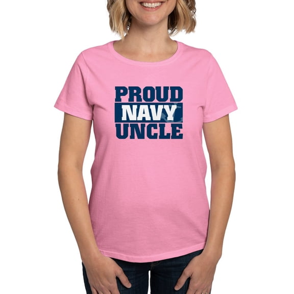 CafePress - US Navy Proud Navy Uncle Women's Dark T Shirt - Women's Traditional Fit Dark T-Shirt