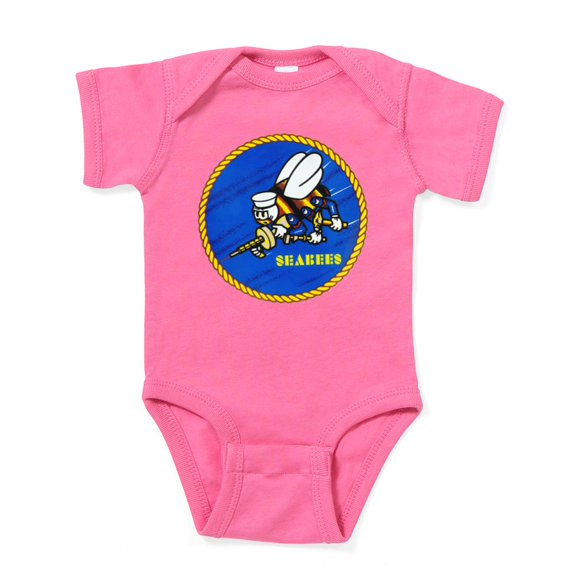 CafePress - US Navy Seabees - Cute Infant Bodysuit Baby Romper - Size Newborn - 24 Months