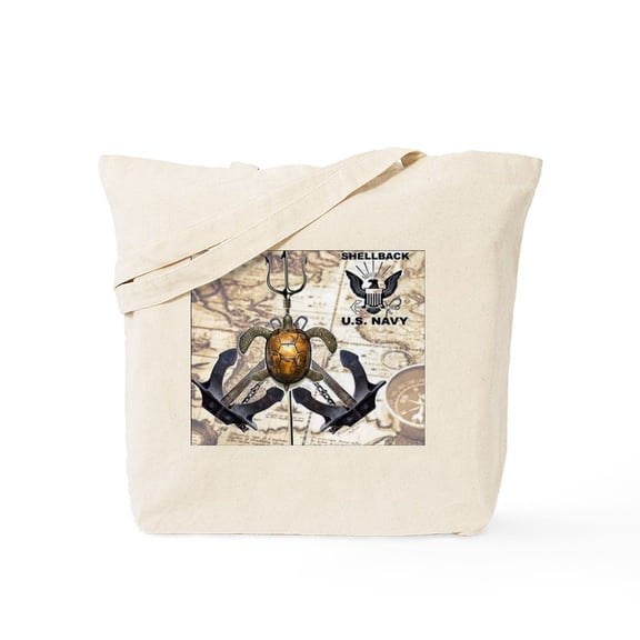 CafePress - US Navy Shellback Tote Bag - Unisex Canvas Tote Bag, Beige, 1-Piece