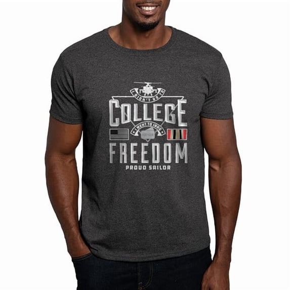 CafePress - US Navy Went To Iraq Dark T Shirt - Men's Classic Cotton T-Shirts