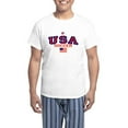 thumbnail image 1 of CafePress - USA American Soccer Men's Light Pajamas - Men's Light Loose Fit Cotton Pajama Set, 1 of 7