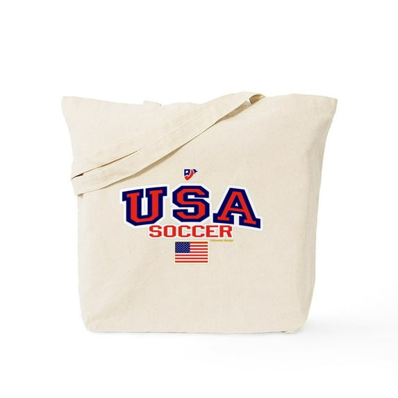 CafePress - USA American Soccer Tote Bag - Unisex Canvas Tote Bag, Beige, 1-Piece