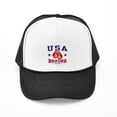 thumbnail image 1 of CafePress - USA Boxing - Adjustable Unisex Printed Trucker Hat with Mesh Back, 1 of 8