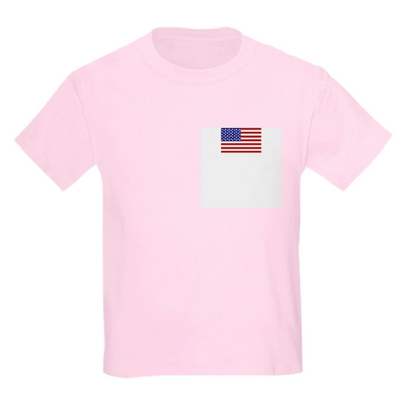 CafePress - USA Flag 3 Kids T Shirt - Light T-Shirt Kids XS-XL