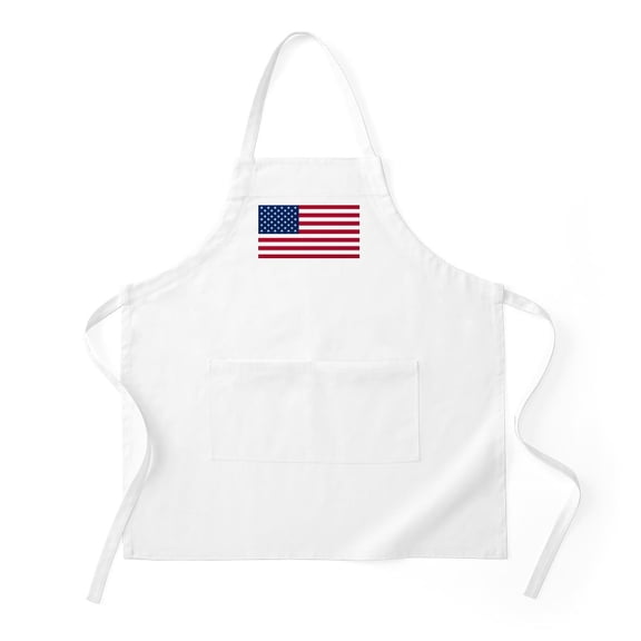 CafePress - USA Flag BBQ - Kitchen Apron with Pockets, Grilling Apron, Baking Apron