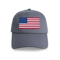 thumbnail image 1 of CafePress - USA Flag Cap - Adjustable 100% Brushed Unisex Casual Cotton Baseball Cap, Beige, 1, 1 of 2