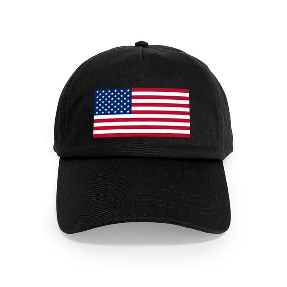 CafePress - USA Flag Cap - Adjustable 100% Brushed Unisex Casual Cotton Baseball Cap, Beige, 1