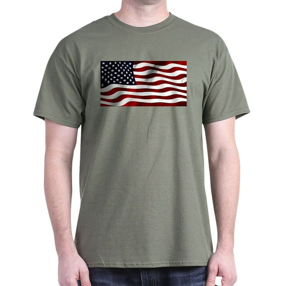 CafePress - USA Flag T Shirt - Men's Classic Graphic Cotton T-Shirt