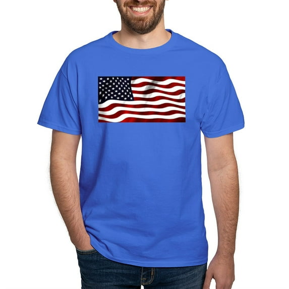 CafePress - USA Flag T Shirt - Men's Classic Graphic Cotton T-Shirt