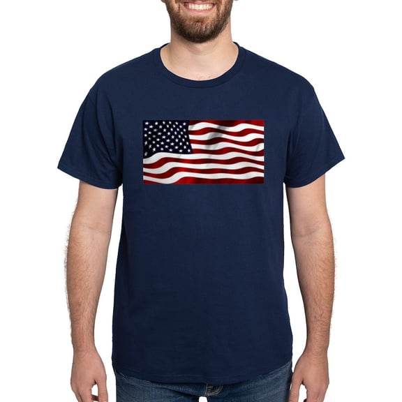 CafePress - USA Flag T Shirt - Men's Classic Graphic Cotton T-Shirt