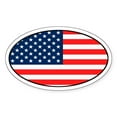 thumbnail image 1 of CafePress - USA Patriotic Oval Sticker - Sticker (Oval), 1 of 1