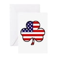 thumbnail image 1 of CafePress - USA Shamrock' - Greeting Card, Blank Inside Glossy, 1 of 3
