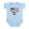 thumbnail image 1 of CafePress - USA Soccer Body Suit - Baby Light Bodysuit, Size Newborn - 24 Months, 1 of 4