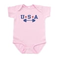thumbnail image 1 of CafePress - USA Weightlifting Infant Bodysuit - Baby Light Bodysuit, Size Newborn - 24 Months, 1 of 4