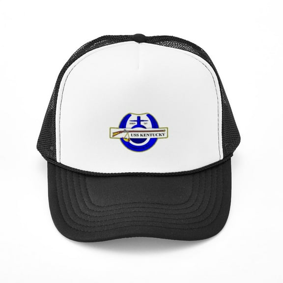 CafePress - USS Kentucky SSBN 737 US Navy Ship - Adjustable Unisex Printed Trucker Hat with Mesh Back