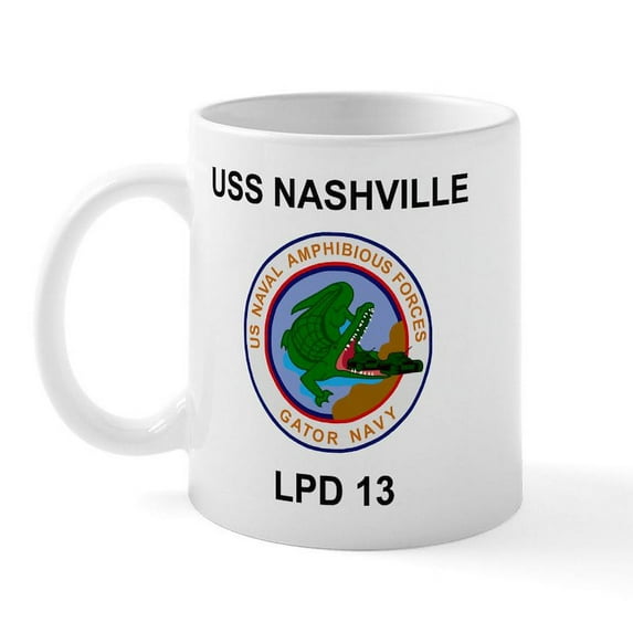 CafePress - USS NASHVILLE Coffee Cup - 11 oz Ceramic Mug - Novelty Coffee Tea Cup