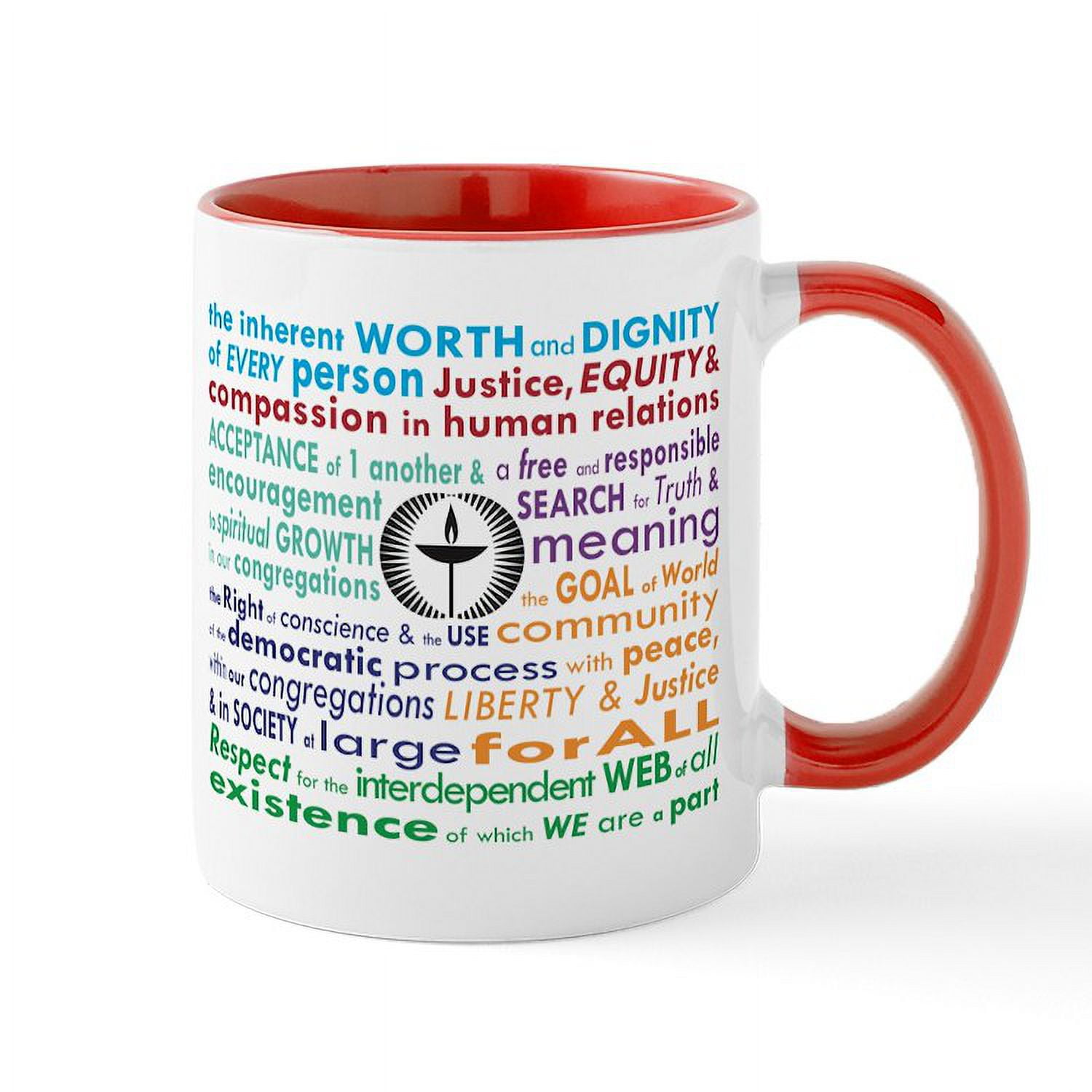CafePress - UU 7 Principles Mugs - 11 oz Ceramic Mug - Novelty Coffee Tea  Cup - Walmart.com