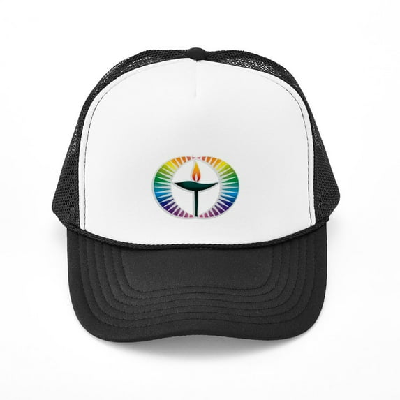 CafePress - UU Rainbow Logo - Adjustable Unisex Printed Trucker Hat with Mesh Back