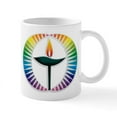 thumbnail image 1 of CafePress - UU Rainbow Logo Mug - 11 oz Ceramic Mug - Novelty Coffee Tea Cup, 1 of 4
