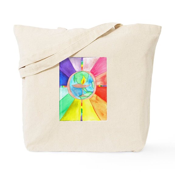 CafePress - UU World Chalice Tote Bag - Unisex Canvas Tote Bag, Beige, 1-Piece
