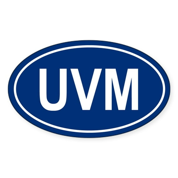 CafePress - UVM Oval Sticker - Sticker (Oval)