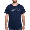 thumbnail image 1 of CafePress - Uffington Horse Black & White Dark T Shirt - Men's Classic Graphic Cotton T-Shirt, 1 of 4