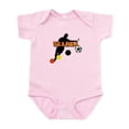 thumbnail image 1 of CafePress - Uganda Football Player Infant Bodysuit - Baby Light Bodysuit, Size Newborn - 24 Months, 1 of 4