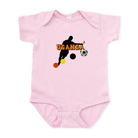 CafePress - Uganda Football Player Infant Bodysuit - Baby Light Bodysuit, Size Newborn - 24 Months