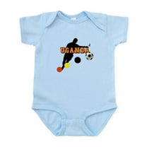 CafePress - Uganda Football Player Infant Bodysuit - Baby Light Bodysuit, Size Newborn - 24 Months