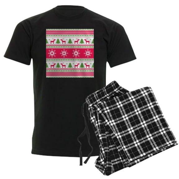 CafePress - Ugly Christmas Sweater Pajamas - Men's Dark Loose Fit Cotton Pajama Set