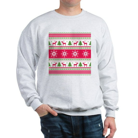 CafePress - Ugly Christmas Sweater Sweatshirt - Crew Neck Sweatshirt