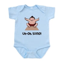 CafePress - Uh Oh Sumo Infant Bodysuit - Baby Light Bodysuit, Size Newborn - 24 Months