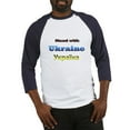 thumbnail image 1 of CafePress - Ukraine Baseball Jersey - Cotton Baseball Jersey, 3/4 Raglan Sleeve Shirt, 1 of 4