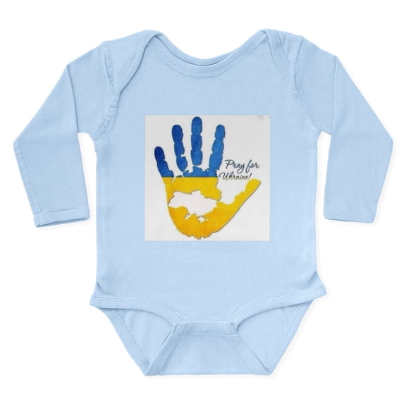 CafePress - Ukraine Body Suit - Long Sleeve Cotton Baby Bodysuit