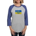 thumbnail image 1 of CafePress - Ukraine Coat Of Arms Flag Long Sleeve T Shirt - Womens Baseball Tee, 1 of 4
