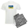thumbnail image 1 of CafePress - Ukraine Coat Of Arms Flag Pajamas - Men's Light Loose Fit Cotton Pajama Set, 1 of 7