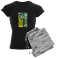 thumbnail image 1 of CafePress - Ukraine Coat Of Arms Flag Pajamas - Women's Short Sleeve Print T-Shirt and Pants Dark Cotton Pajama Set, 1 of 7