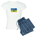 thumbnail image 1 of CafePress - Ukraine Coat Of Arms Flag Pajamas - Women's Short Sleeve Print T-Shirt and Pants Light Cotton Pajama Set, 1 of 7
